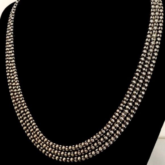 Silpada Vintage Sterling Silver Multi-strand Popcorn 18 Inch Necklace Price Firm - Picture 9 of 11